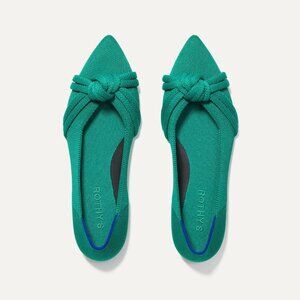 NIB Rothy's Sea Green The Knot Point II - Size 7.5